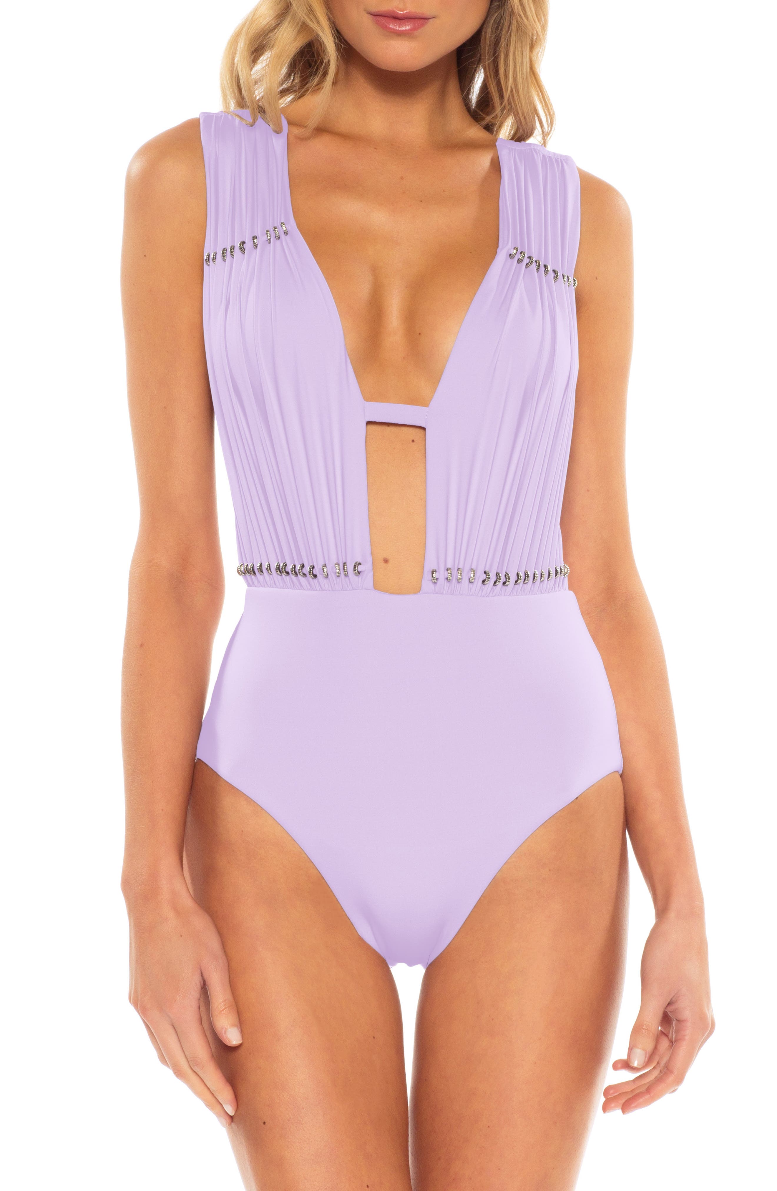 Becca Reconnect One-Piece Swimsuit, Purple