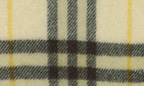 Shop Burberry Medium Check Cashmere Scarf In Candle