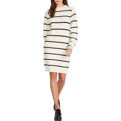 Volcom So Far, So Good Stripe Sweater Dress, Ivory