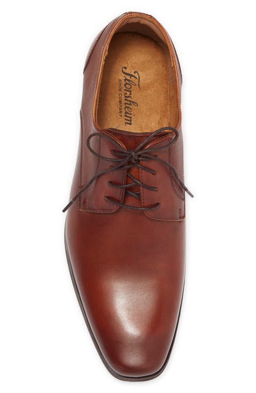 Florsheim Jackson Plain Toe Derby In Cognac