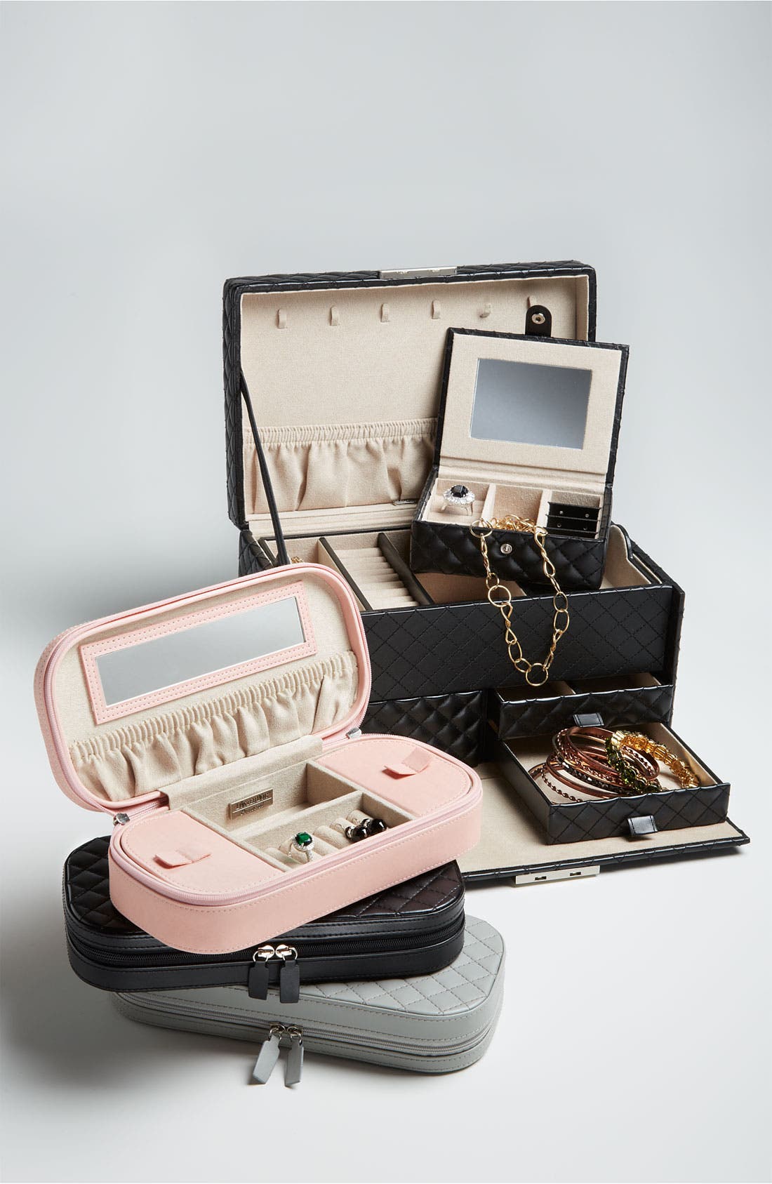 Nordstrom LusterLoc™ 'Large' Quilted Jewelry Box Nordstrom