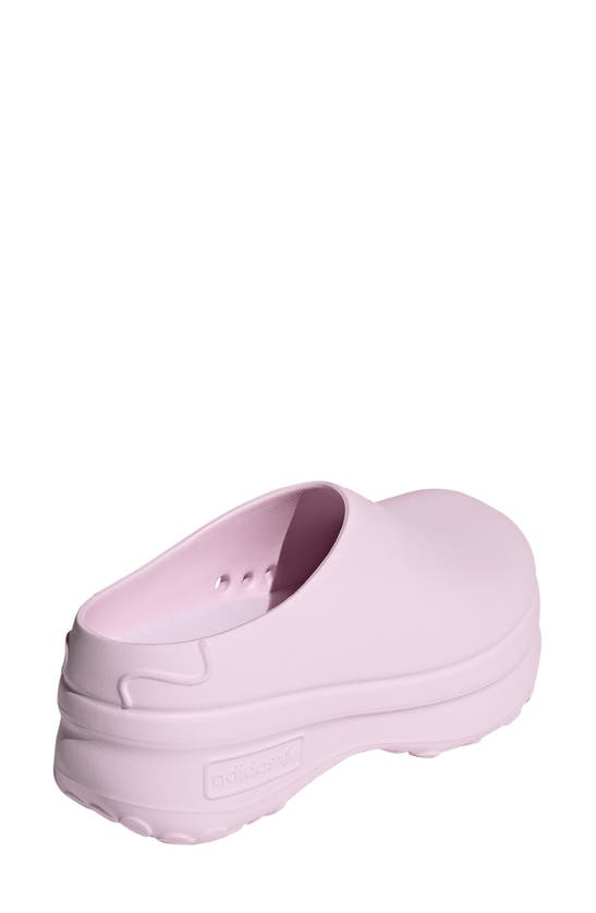 Shop Adidas Originals Adifom Stan Smith Platform Mule In Clear Pink/ Pink/ Bliss Pink