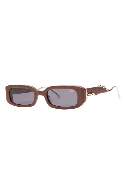 DEZI DEZI LIL DRIPPY 49MM RECTANGULAR SUNGLASSES 