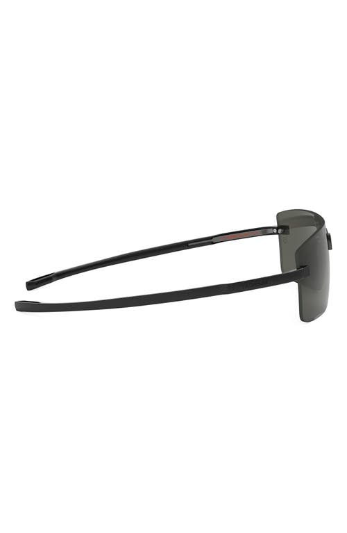 Tag Heuer Flex 136mm Mask Sunglasses In Black/smoke