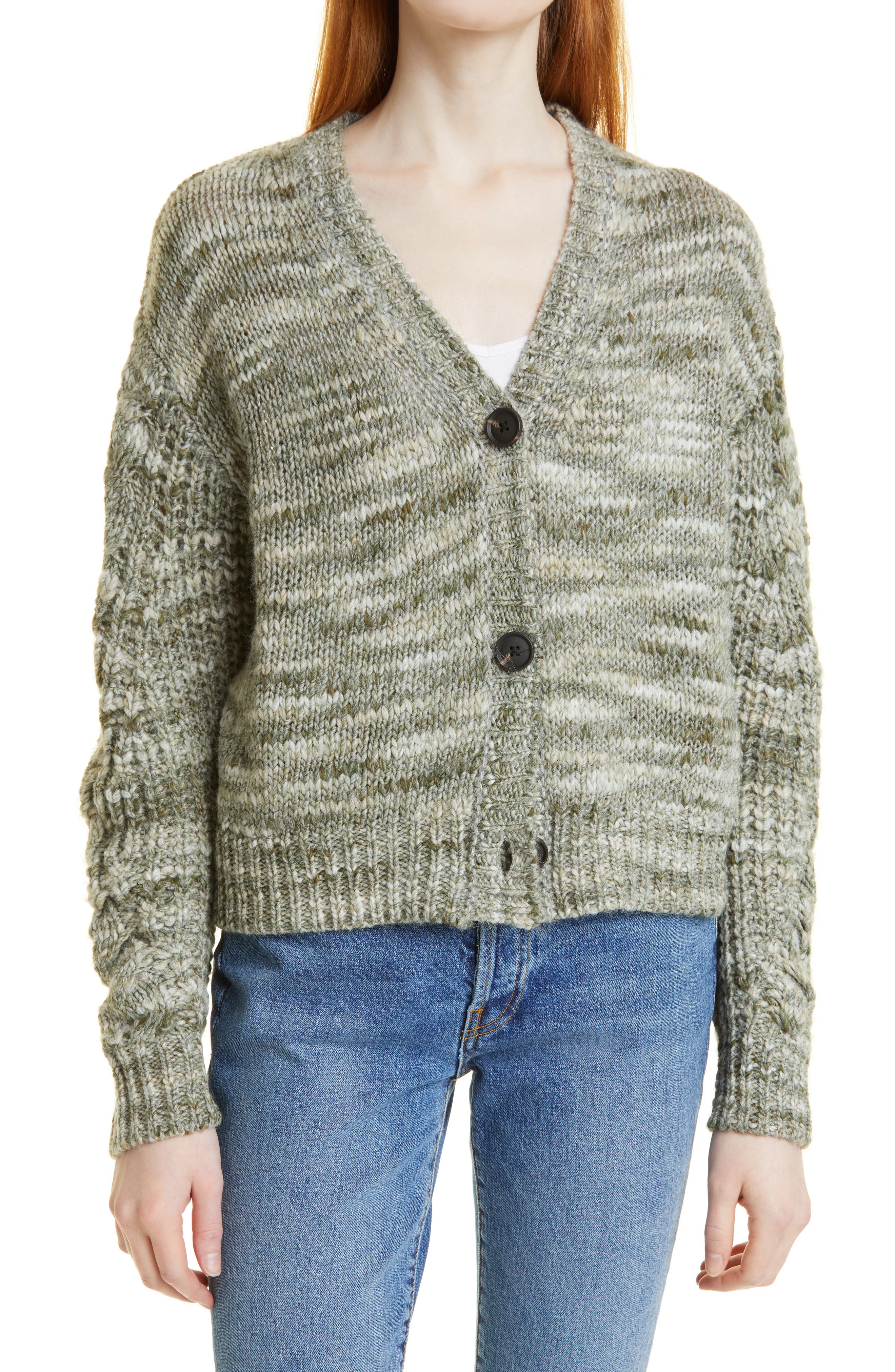 LINE Evelyn Cardigan in Green Lily at Nordstrom