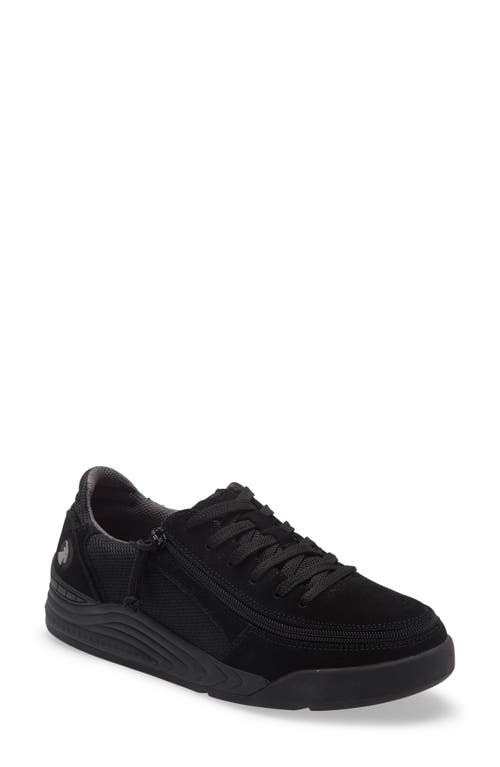 Comfort Classic Zip Around Low Top Sneaker in Black/Charcoal
