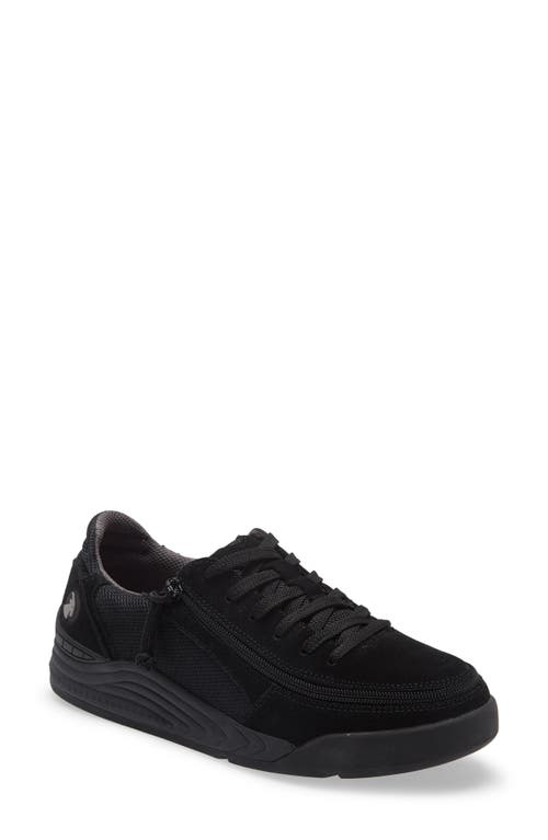 Shop Billy Footwear Comfort Classic Zip Around Low Top Sneaker In Black/charcoal