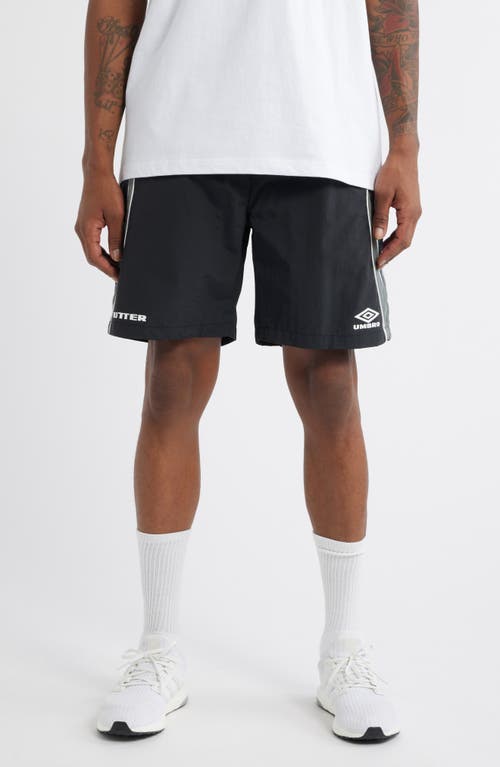 Butter Goods x Umbro Diamond Nylon Shorts in Black 