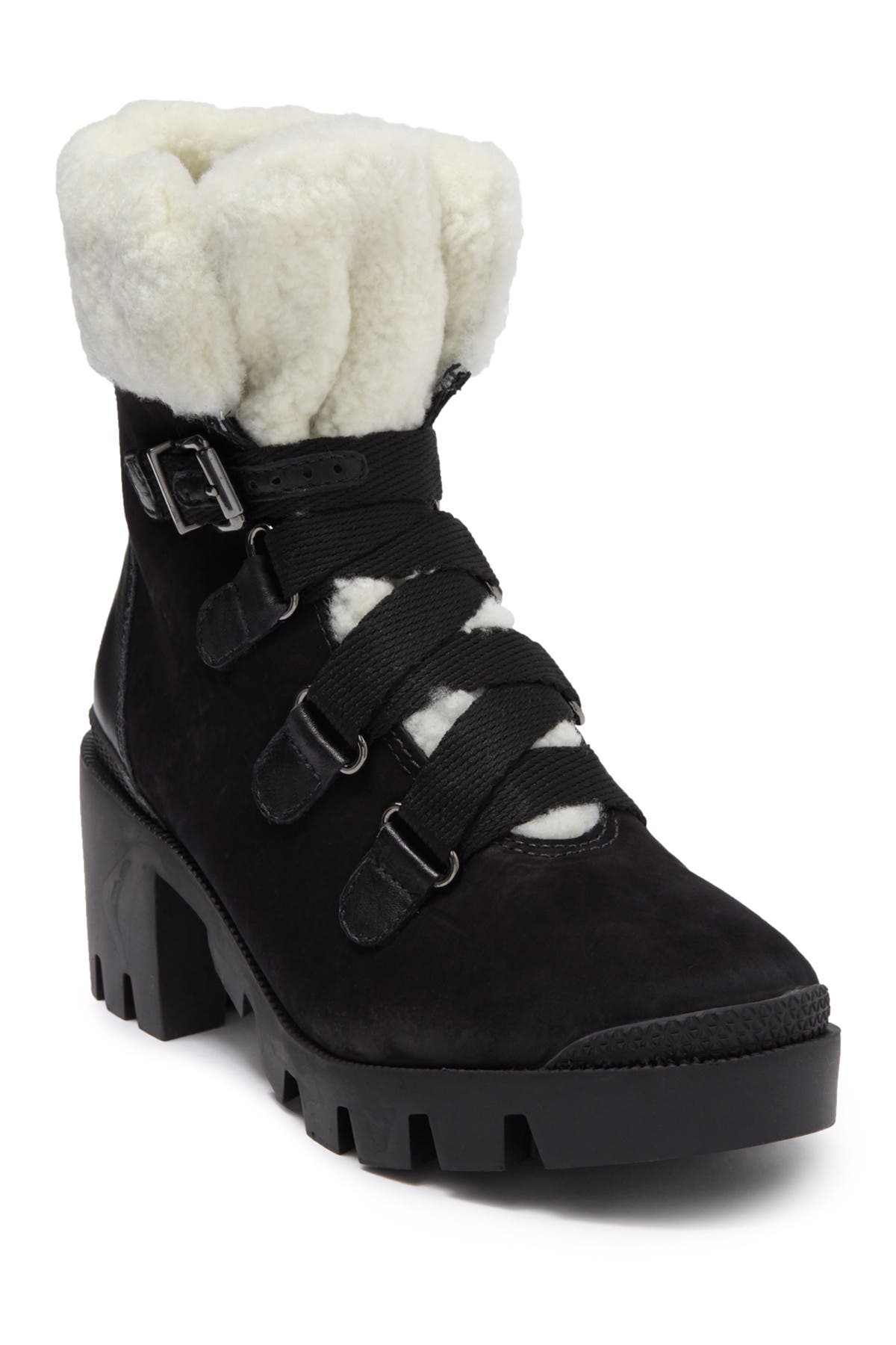 faux fur hiking boots