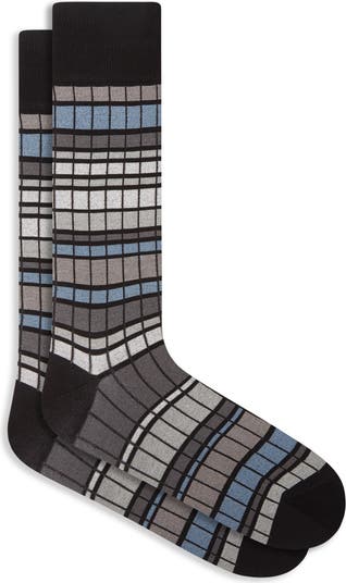 Plaid online dress socks