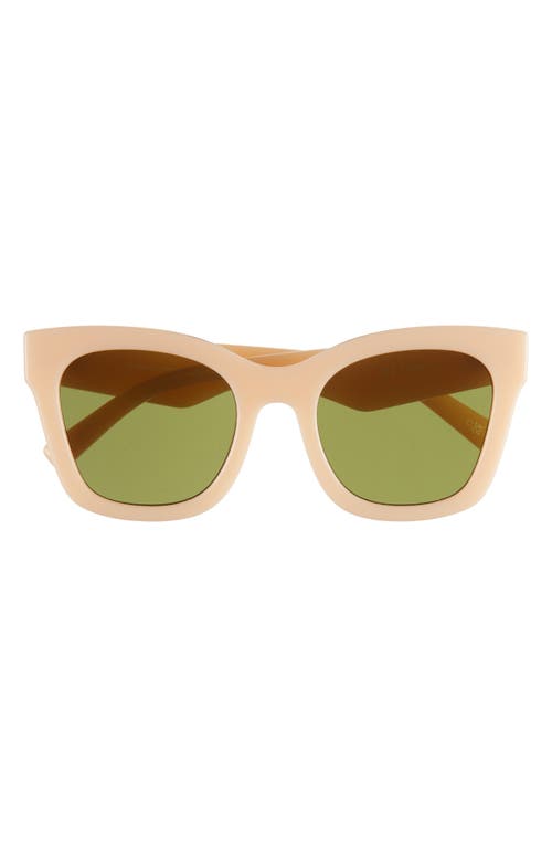 Le Specs Showstopper D-Frame Sunglasses in Butterscotch at Nordstrom