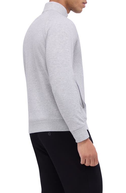 Bugatchi Quarter Zip Pullover In Cement