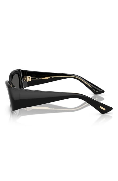 Oliver Peoples X Khaite 54mm Pillow Sunglasses In Black