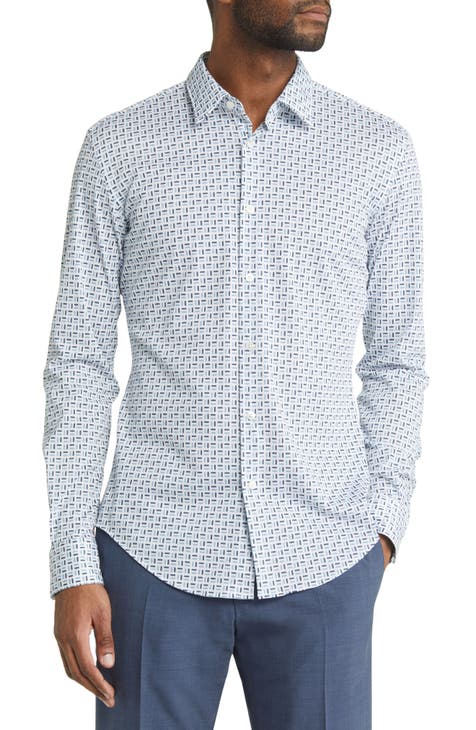 Roan Slim Fit Geo Button-Up Shirt