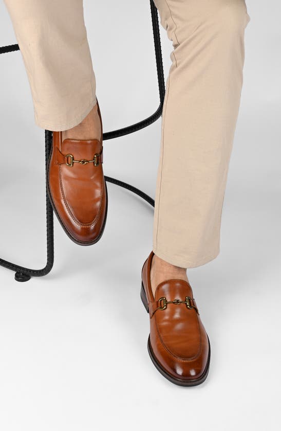 Vance Co. Rupert Tru Comfort Bit Loafer In Cognac