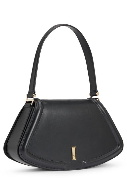 Hugo Boss Hugo Ariell Leather Shoulder Bag In Black