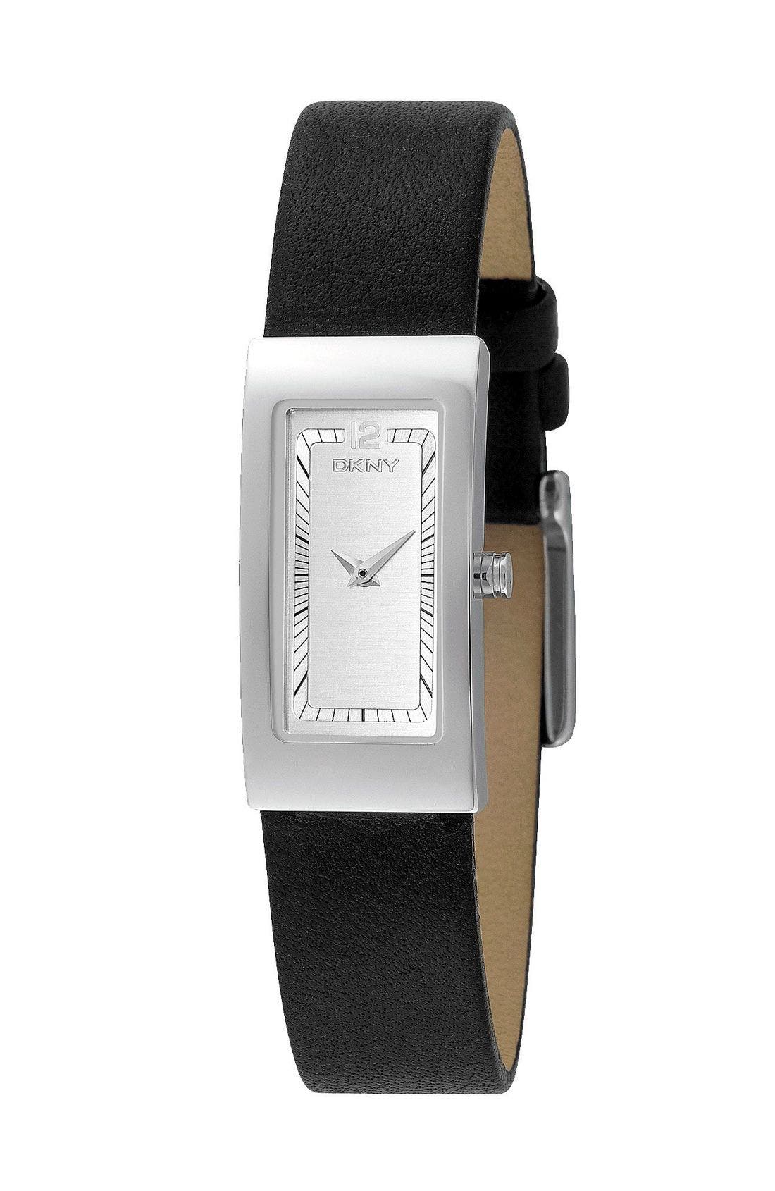 dkny rectangle watch