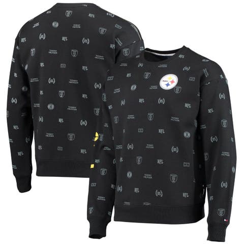 Men's Tommy Hilfiger Black/White Pittsburgh Steelers Holden Raglan