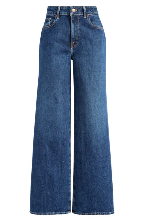 Treasure & Bond High Rise Wide Leg Jeans In Dark Wash