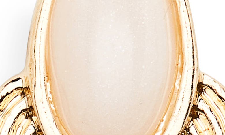Shop Nordstrom Rack Swirl Textured Drop Earrings In Ivory- Gold