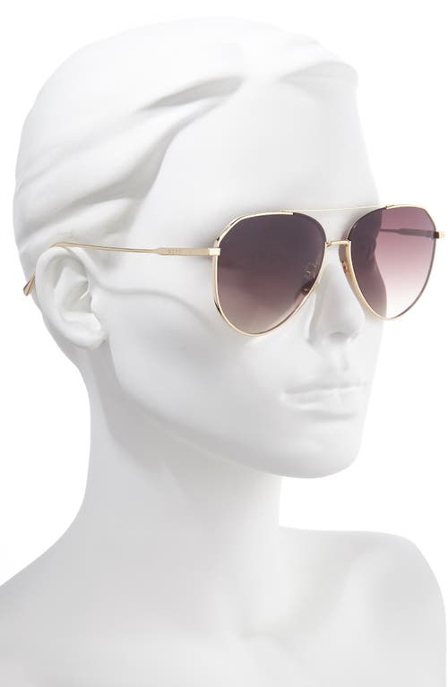 Shop Diff Dash 59mm Aviator Sunglasses In Gold/mocha Tortoise