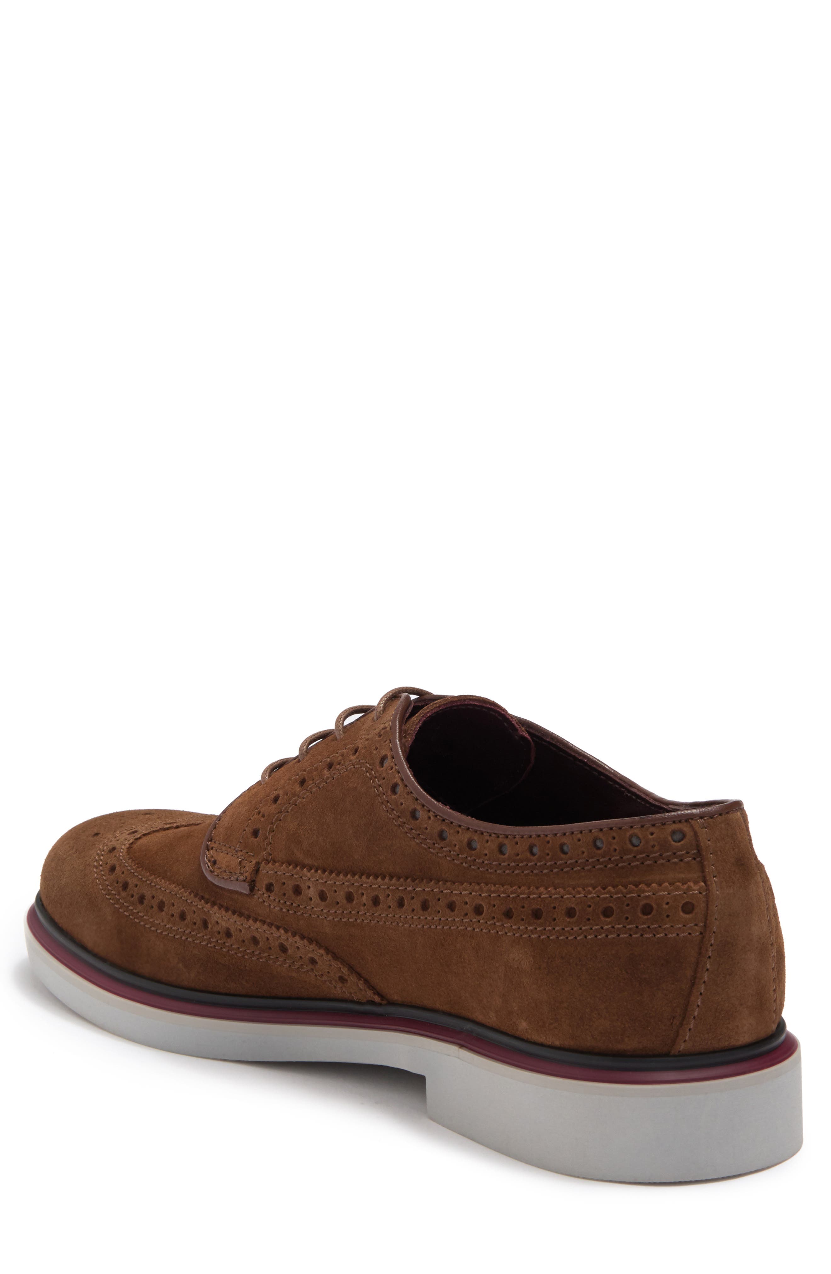 ted baker delani suede wingtip derby