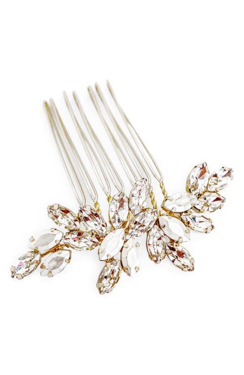 Brides & Hairpins Vasiliki Crystal Hair Comb in Gold at Nordstrom