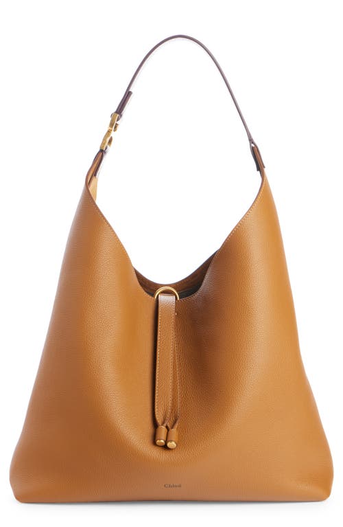 Chloé Marcie Leather Hobo Bag in Pottery Brown 207 at Nordstrom