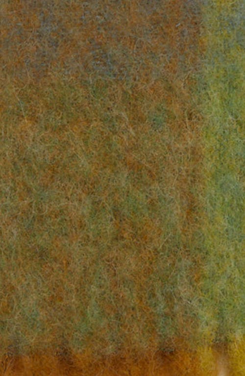 Shop Acne Studios Vally Plaid Alpaca, Wool & Mohair Blend Scarf In Yellow/powder Blue/brown