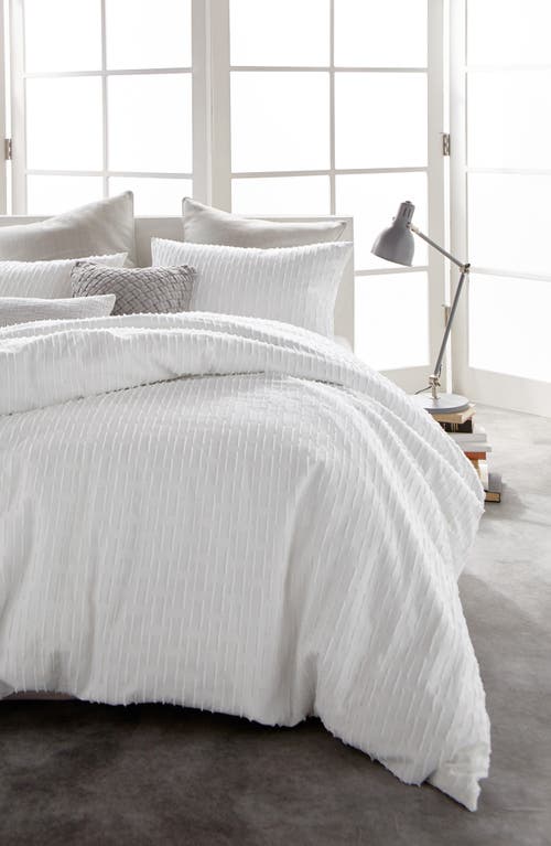 DKNY Refresh Cotton Duvet Cover in White at Nordstrom