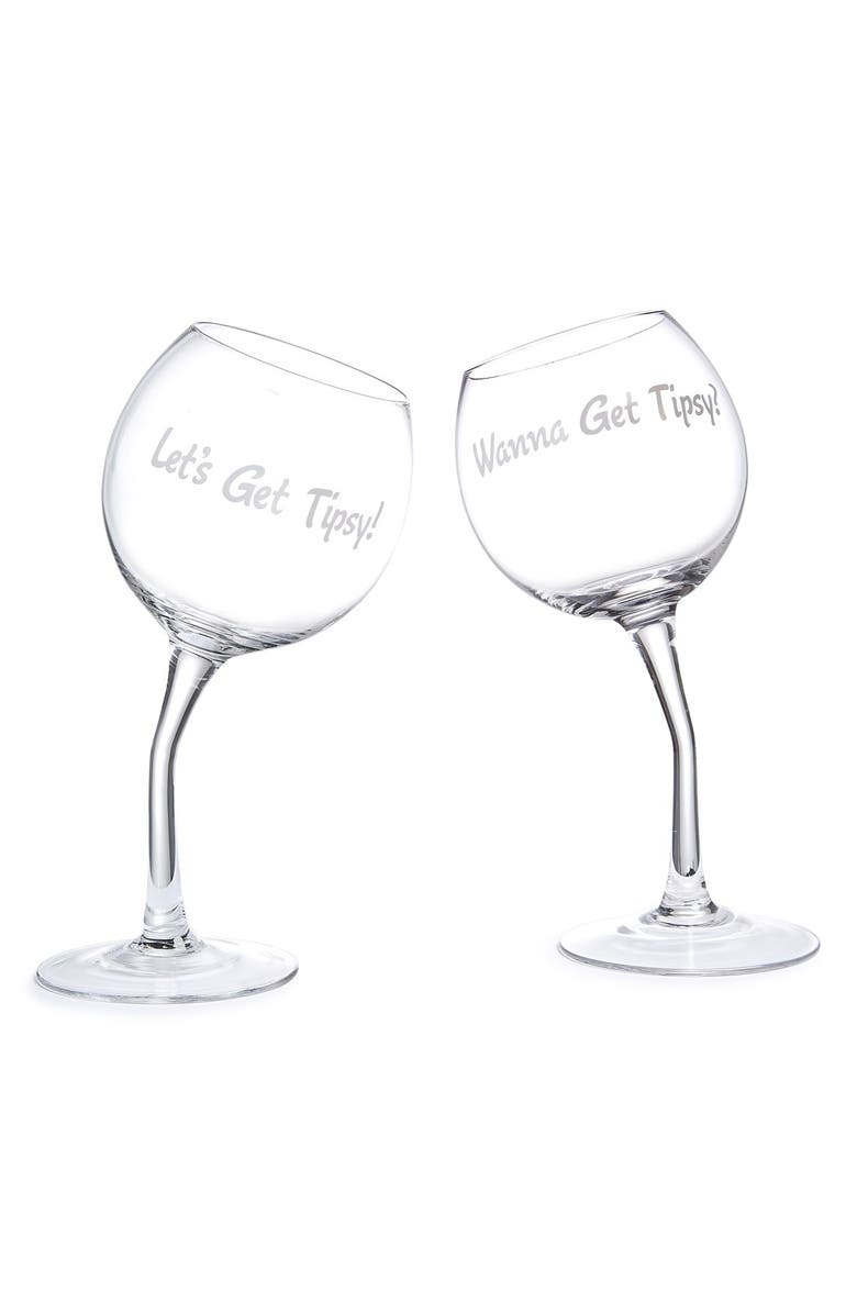 Big Mouth Toys Let S Get Tipsy Wine Glasses Set Of 2 Nordstrom