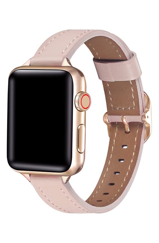 The Posh Tech Leather Apple Watch® Watchband In Pink