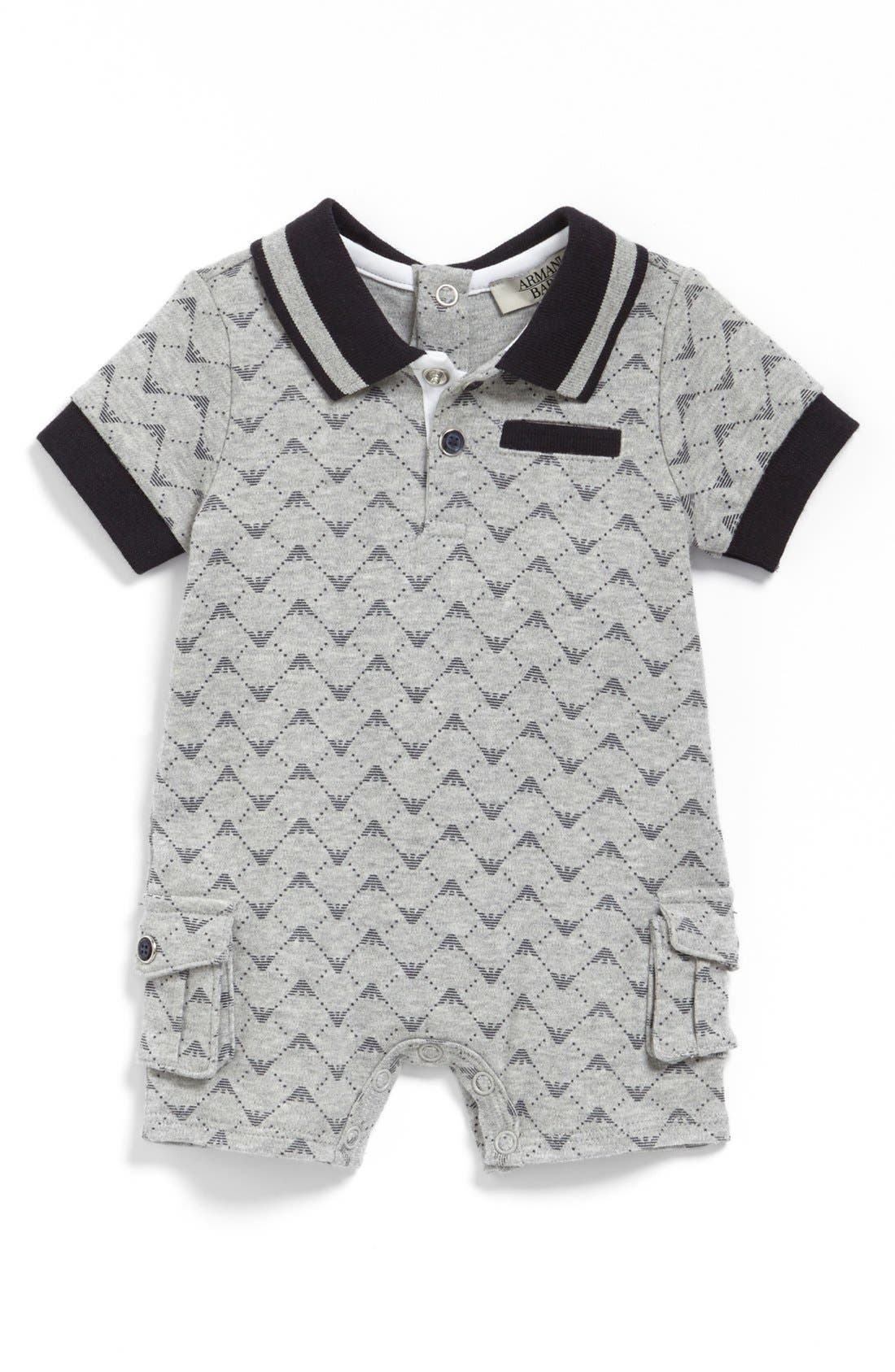 Armani Junior Romper (Baby Boys) Nordstrom