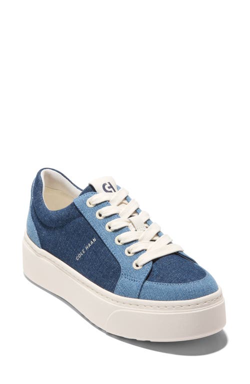 Shop Cole Haan Grandpro Max Platform Sneaker In Denim Multi