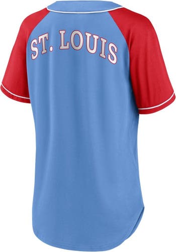Women's St. Louis Cardinals Fanatics Branded Light Blue Bunt