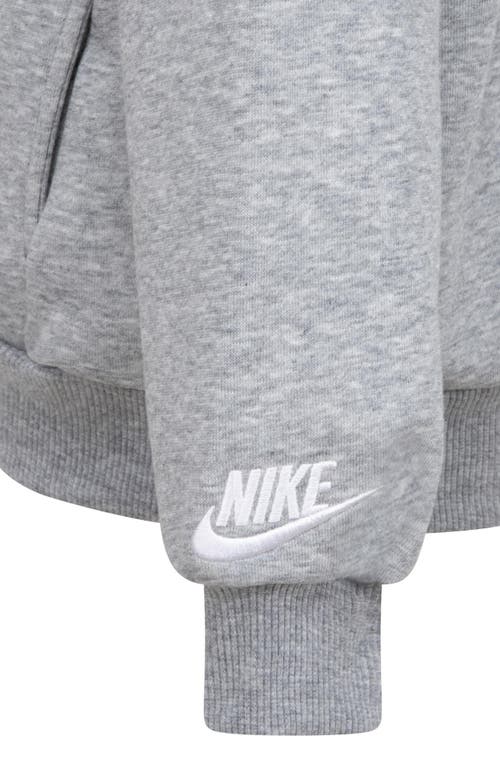 Shop Nike Kids' Sportswear Club Fleece Hoodie In Dark Grey Heather