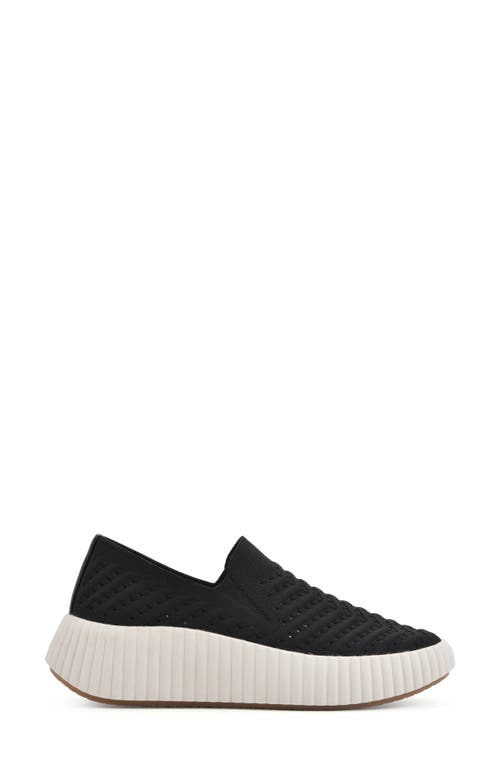Shop White Mountain Footwear Dyno Knit Sneaker In Black/fabric