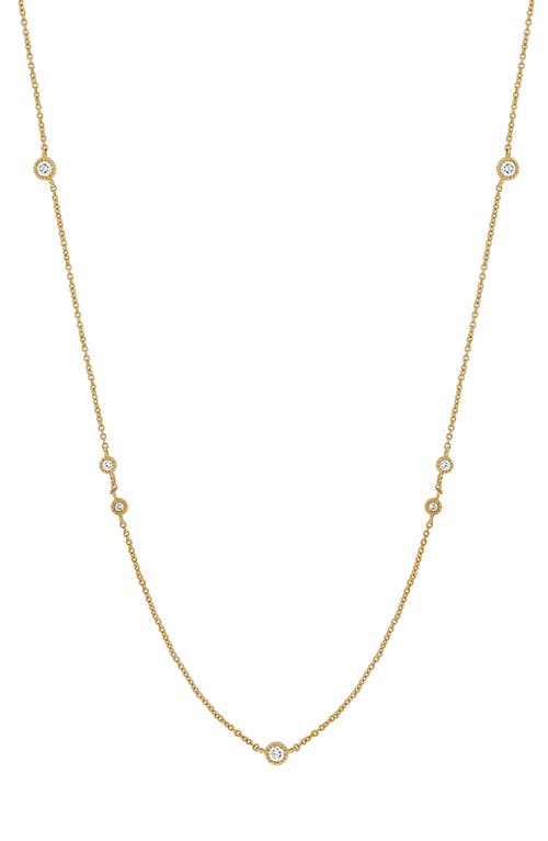 Shop Bony Levy Mykonos Diamond Station Necklace In 18k Yellow Gold