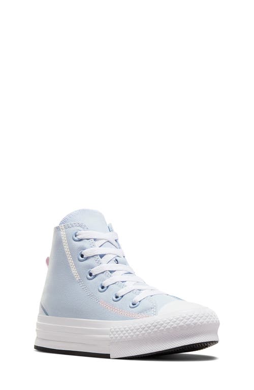 Shop Converse Kids' Chuck Taylor® All Star® Eva Lift High Top Sneaker In Cloudy Daze/white/thunder