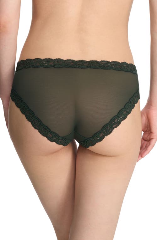 Shop Natori Feathers Hipster Briefs In Dark Forest