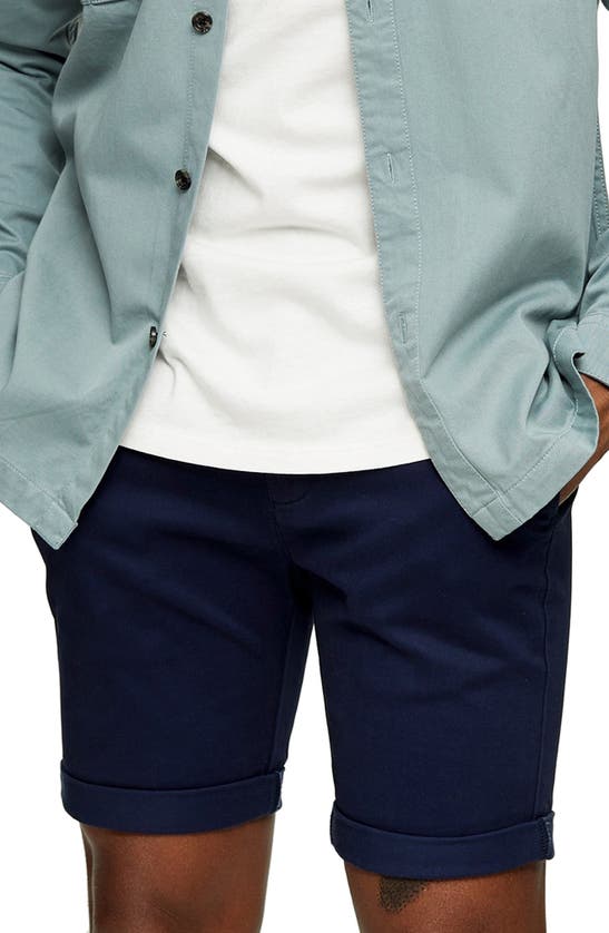 TOPMAN STRETCH SKINNY CHINO SHORTS