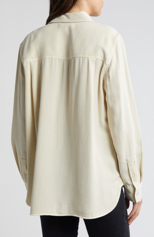 Shop Treasure & Bond Oversize Utility Shirt In Ivory Dove