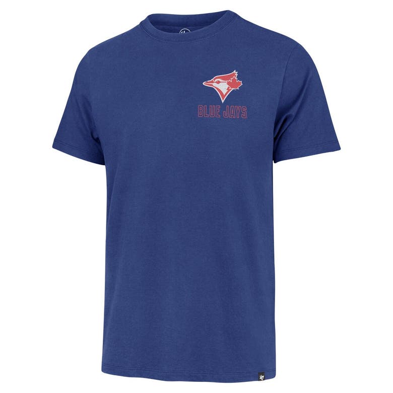 Shop 47 ' Royal Toronto Blue Jays Hang Back Franklin T-shirt