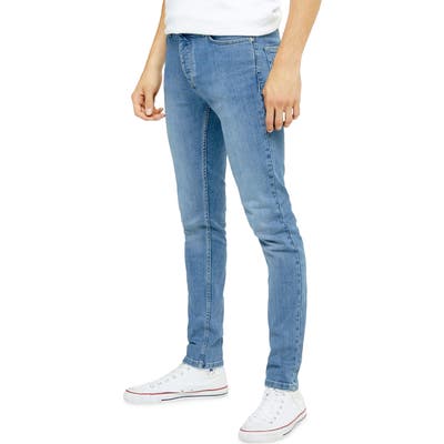 Topman Mason Skinny Fit Jeans, Blue