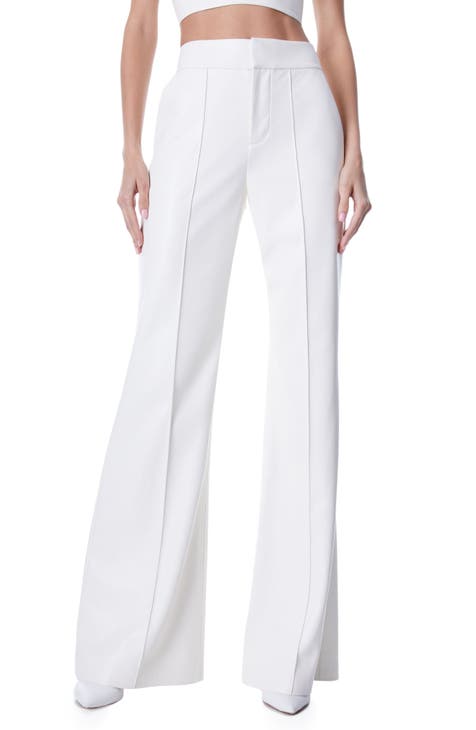Alexis Vincenzo Vegan Leather Pants In White