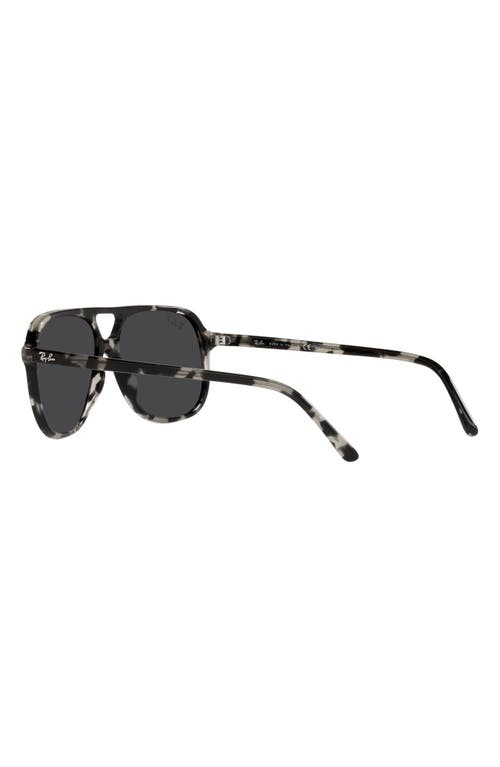 Shop Ray Ban Ray-ban 60mm Square Polarized Sunglasses In Grey Havana/polar Black