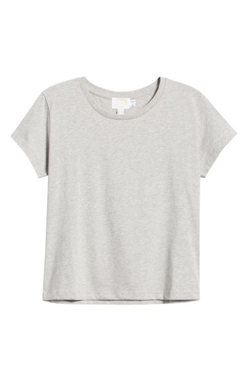 Goldie Short Sleeve Organic Cotton T-Shirt in Heather Grey