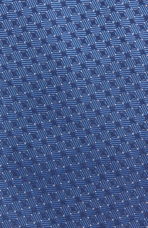 Ralph Lauren Purple Label Bond St. Geometric Silk Tie In Blue