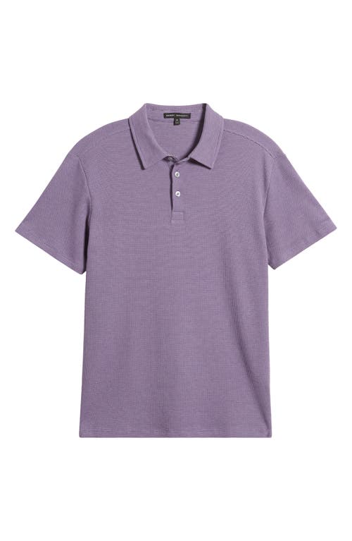 Shop Robert Barakett Cloverdale Waffle Knit Polo In Purple