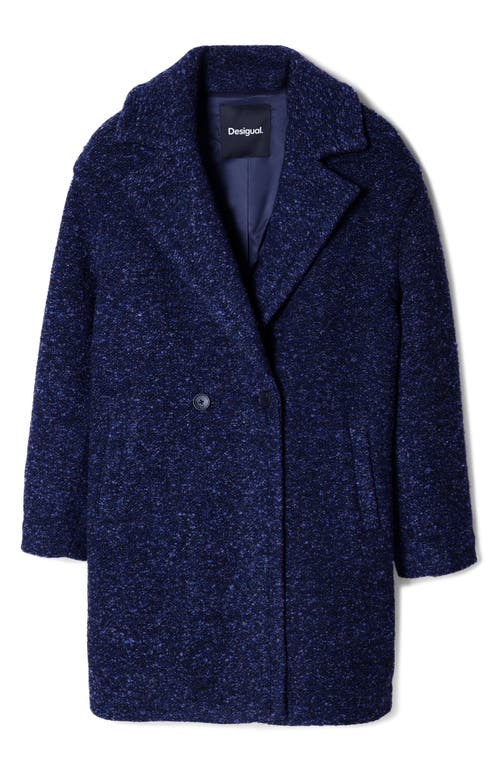 Shop Desigual Sicilia Coat In Blue